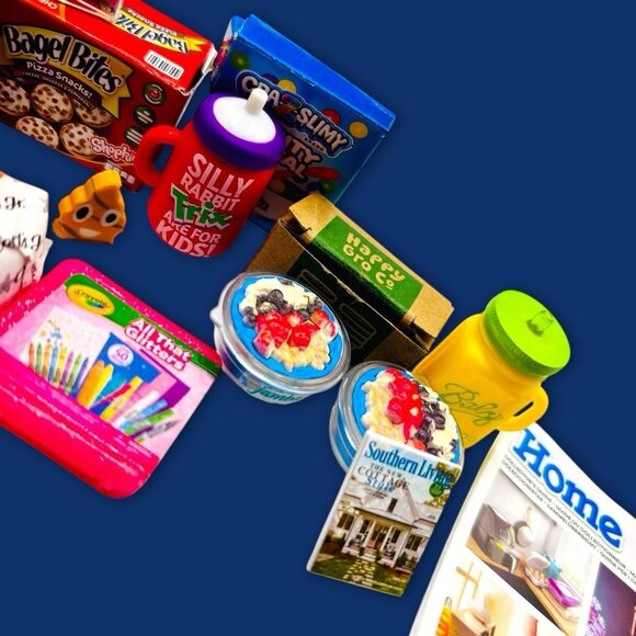 Lot of 18 Miniature Food & Everyday Items. Mix of ZURU and other brands. - Picture 7 of 8